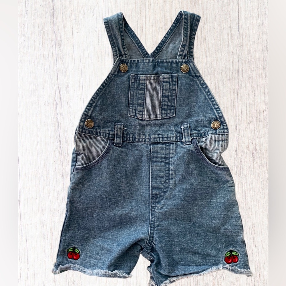 ⚡️5/$25 SALE⚡️ 18 month overalls with cherries 🍒